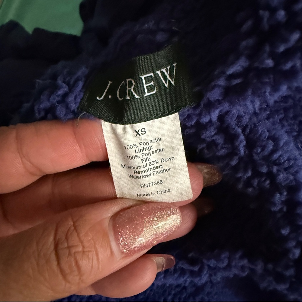 J. Crew Down Puffer Coat Size XS‎ - Picture 7 of 7